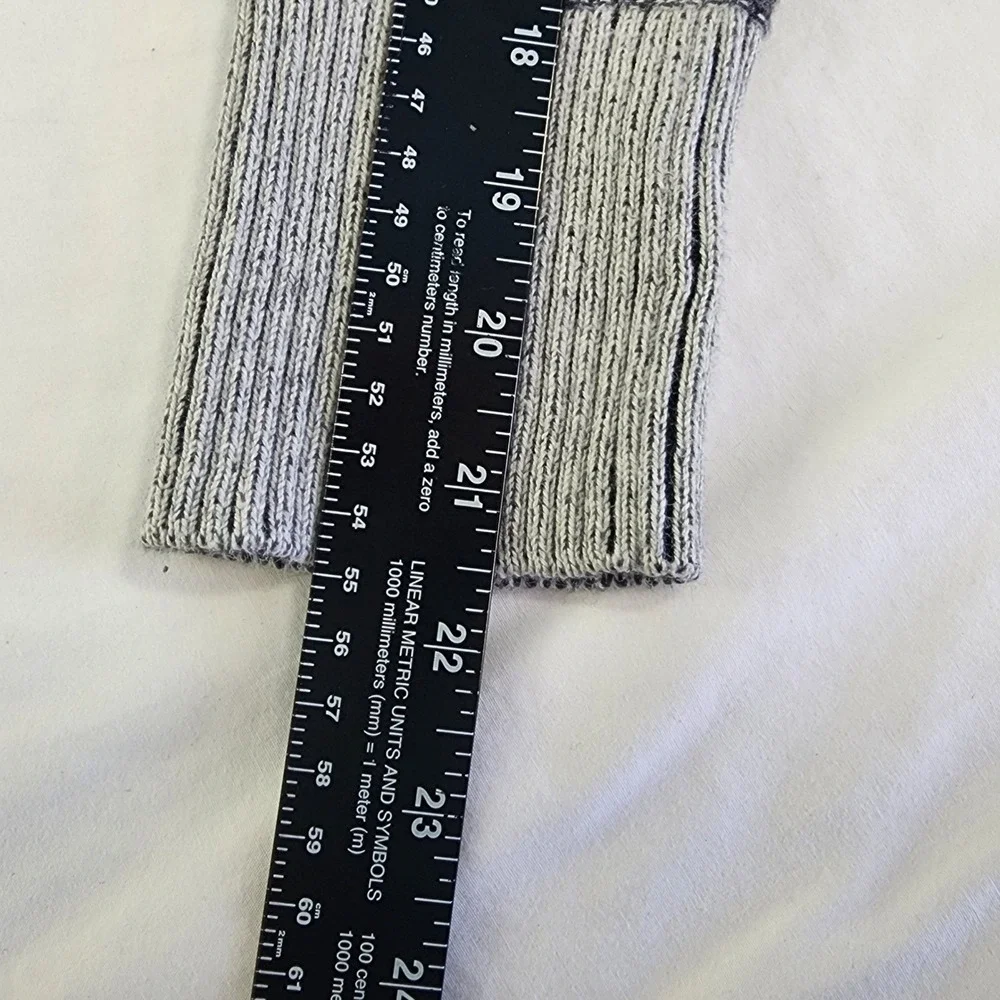 Eddie Bauer Womens Nordic‎ Fair Isle Sweater Gray Lagenlook Gorpcore Indie Small